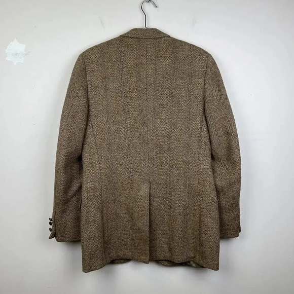 Classic Houndstooth Blazer Harris Tweed - Picture 2 of 7